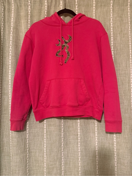 Browning Tops - Browning Hot Pink Pullover Hoodie with Camo Buckmark